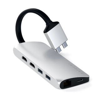Satechi Type-C Dual Adapter -Silver